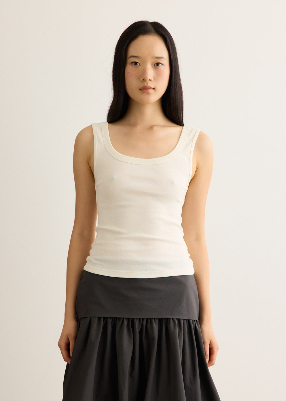 Organic Cotton Scooped Ballerina Top