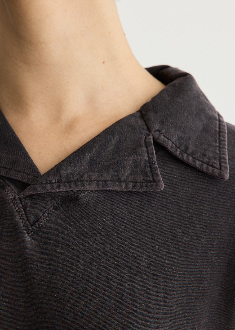 Washed Jersey Long Sleeve T-Shirt