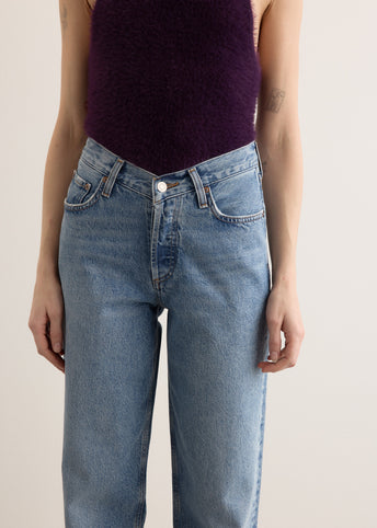 V-Waist Baggy Jeans