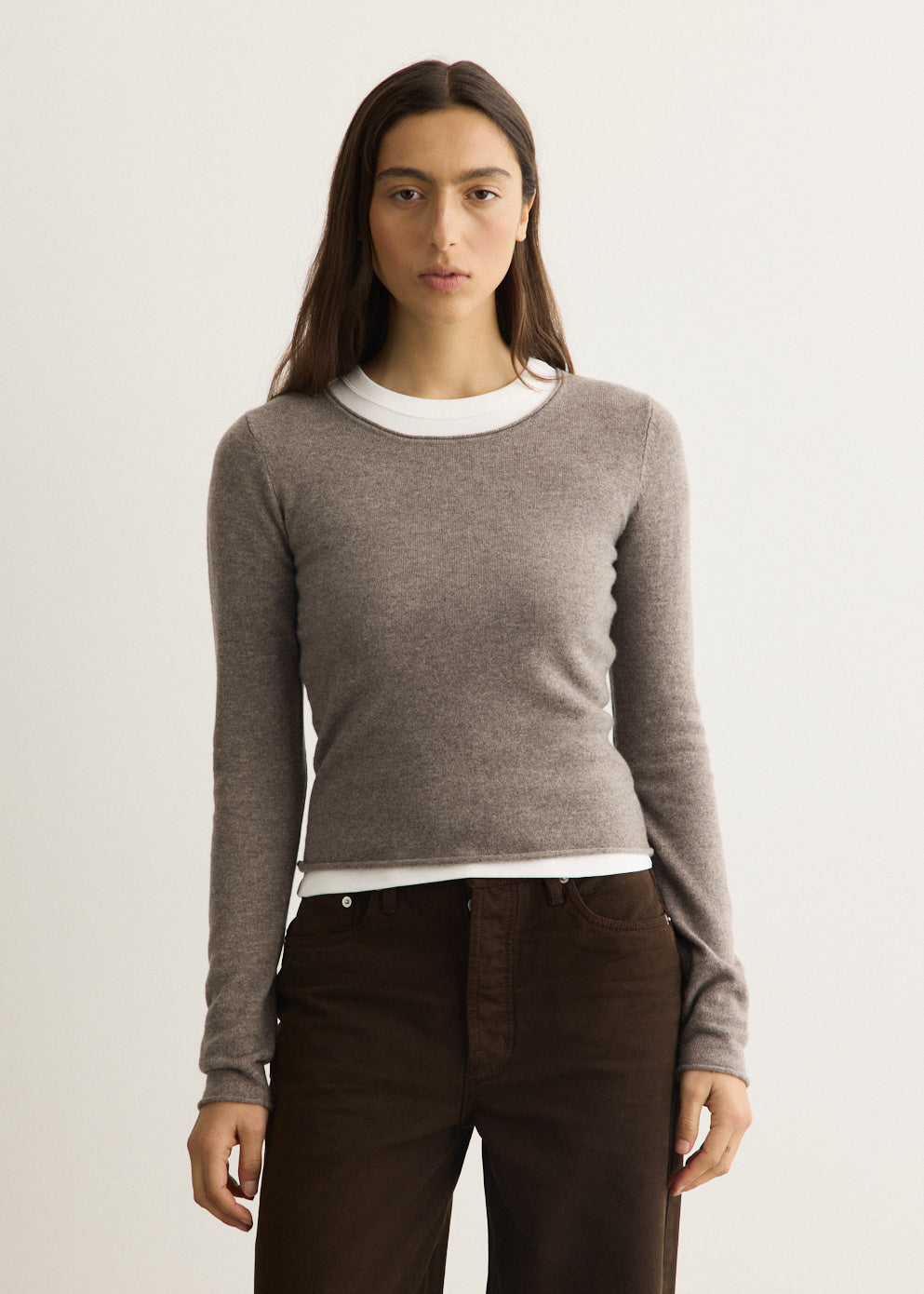 Fine Merino Wool Long Sleeve Top