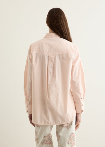 Stripe Cotton Oversized Shirt
