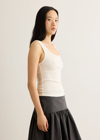 Organic Cotton Scooped Ballerina Top