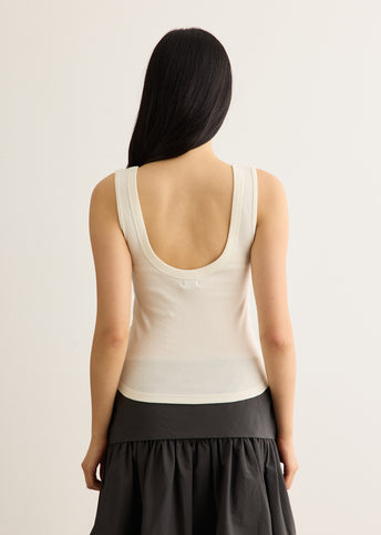Organic Cotton Scooped Ballerina Top