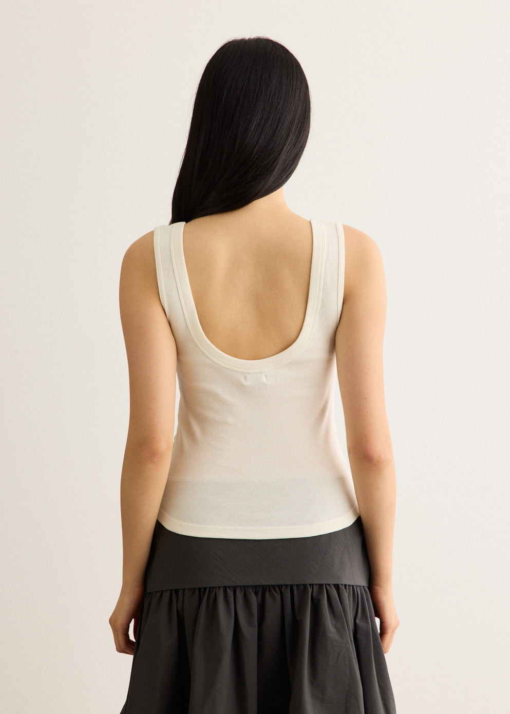 Organic Cotton Scooped Ballerina Top