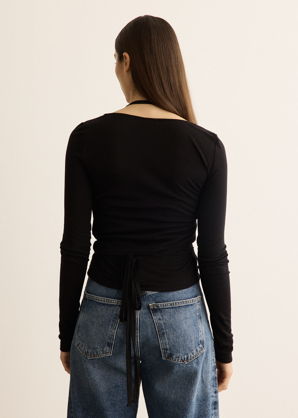 Double Halt Wrap Top