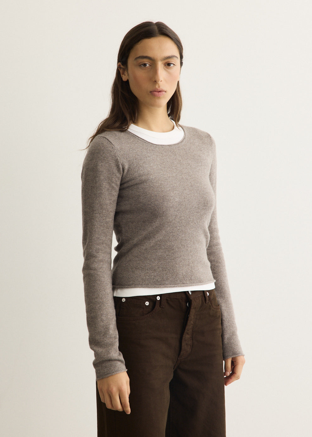 Fine Merino Wool Long Sleeve Top