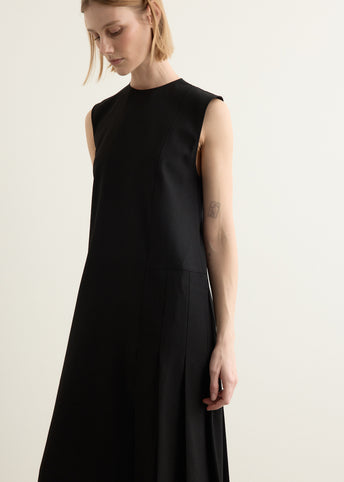 Sleeveless Pleated Dress