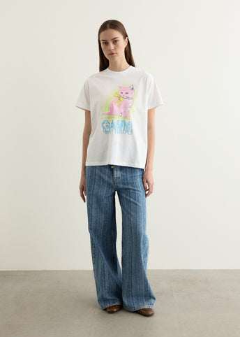 Structured Denim Double Fly Baggy Jeans