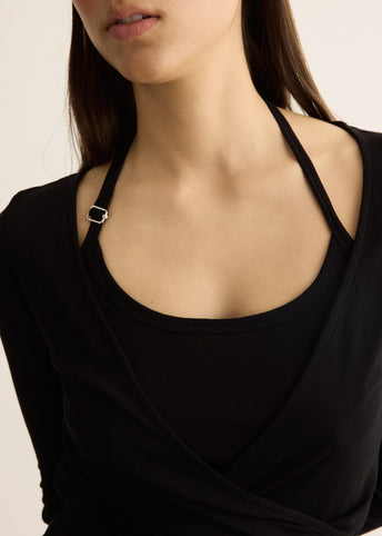 Double Halt Wrap Top