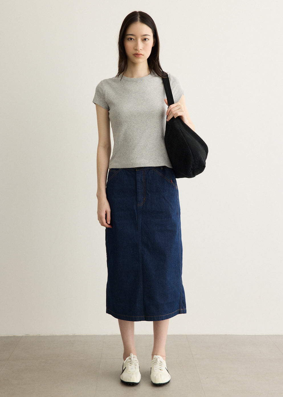 Denim Carpenter Skirt