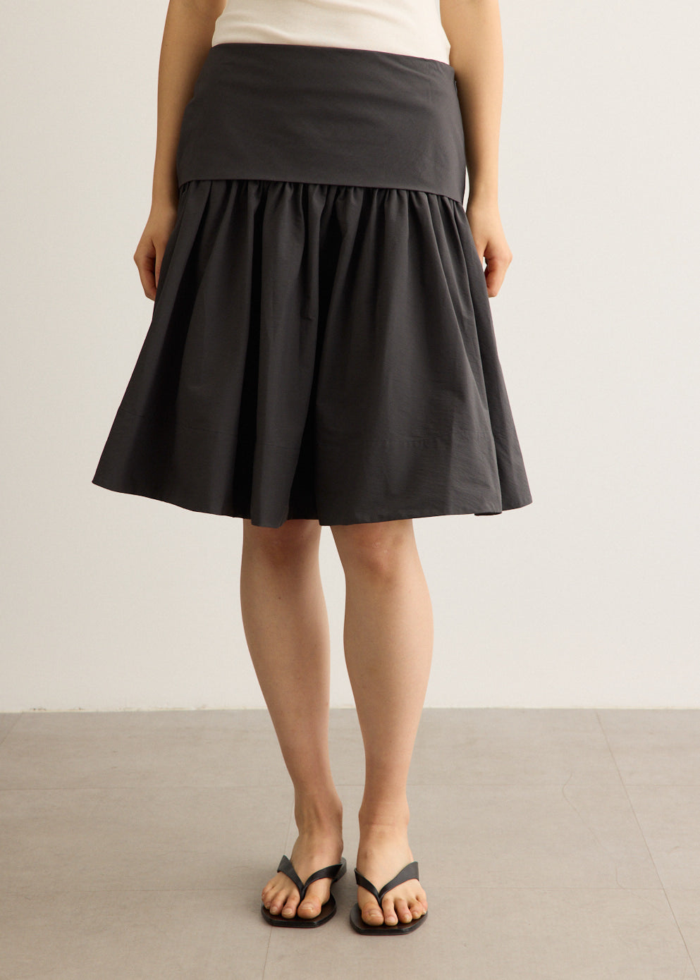 Circle Hem Gathered Skirt