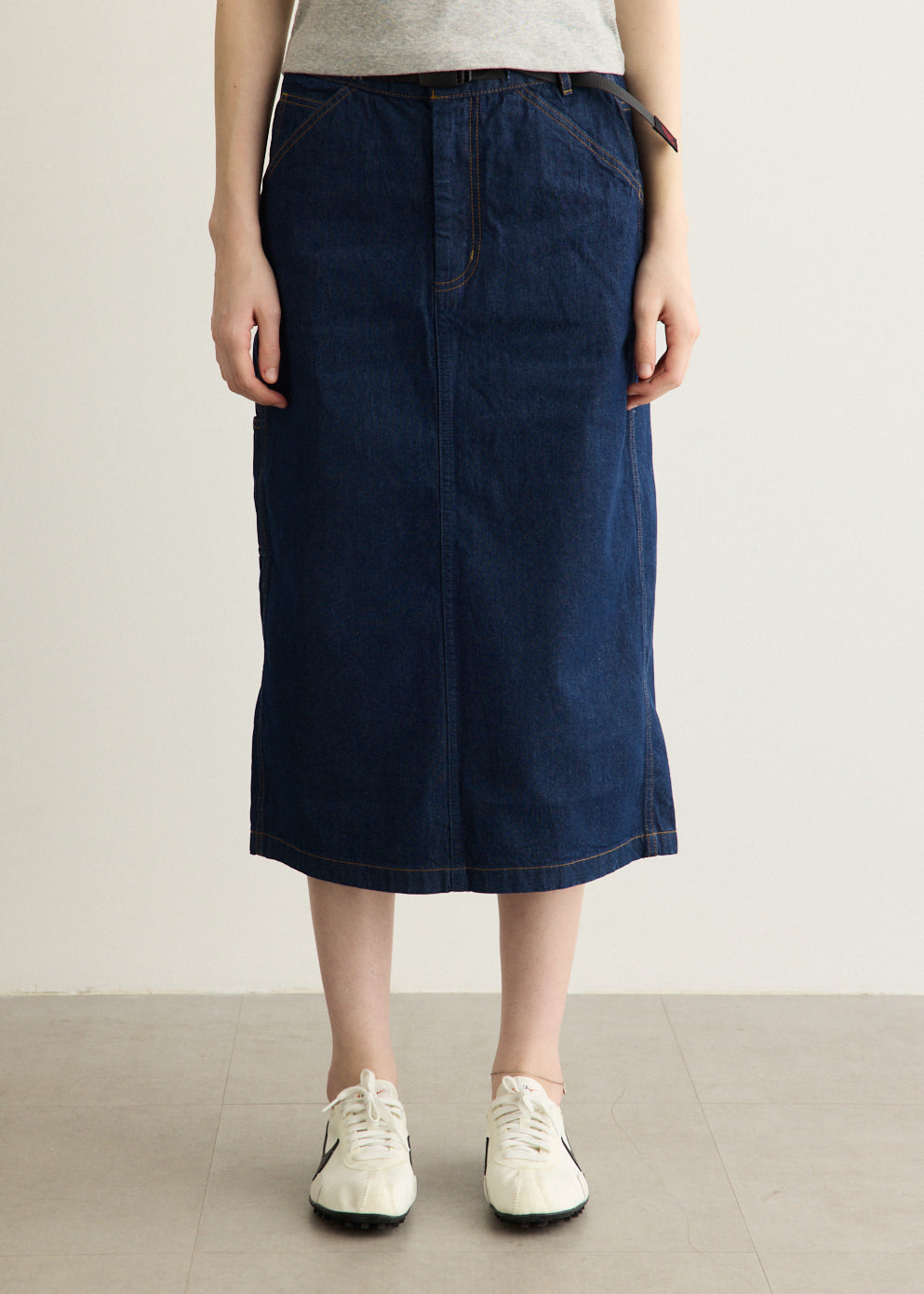 Denim Carpenter Skirt