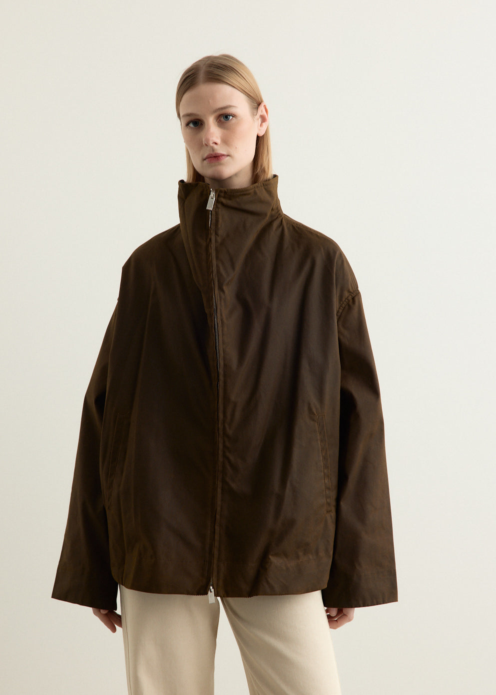 Zipped Funnel Jacket