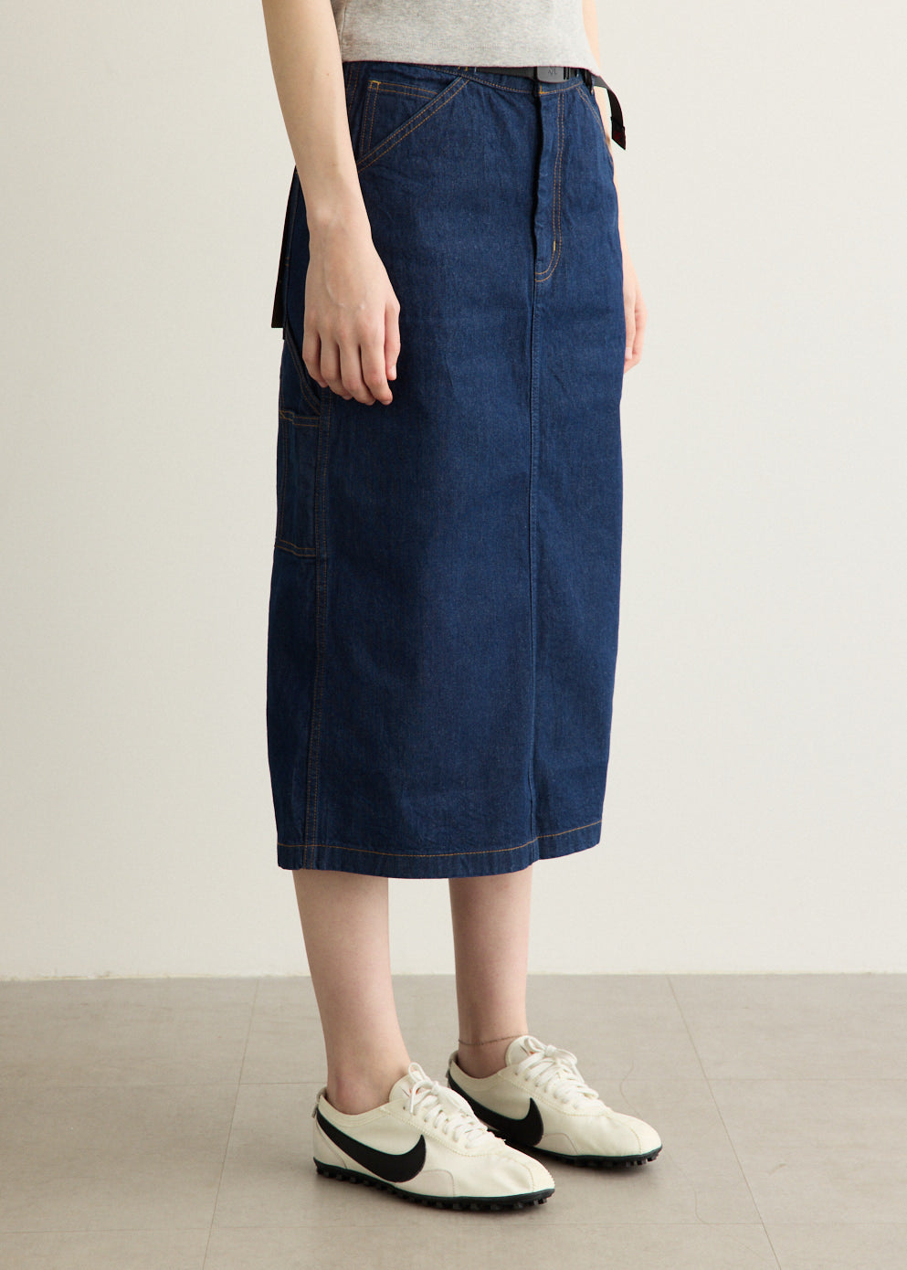 Denim Carpenter Skirt