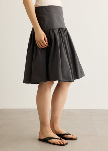 Circle Hem Gathered Skirt