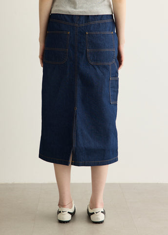 Denim Carpenter Skirt