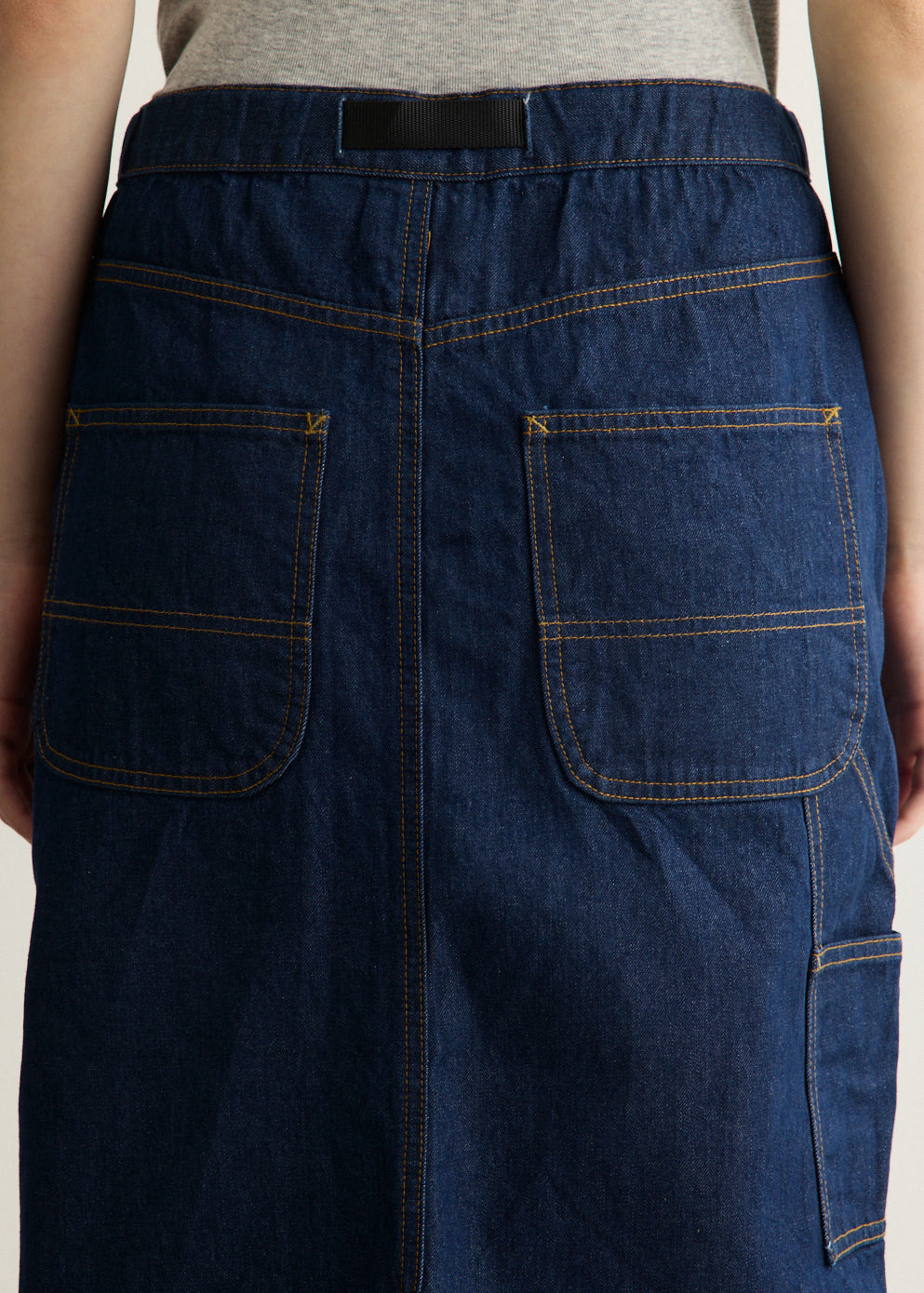 Denim Carpenter Skirt