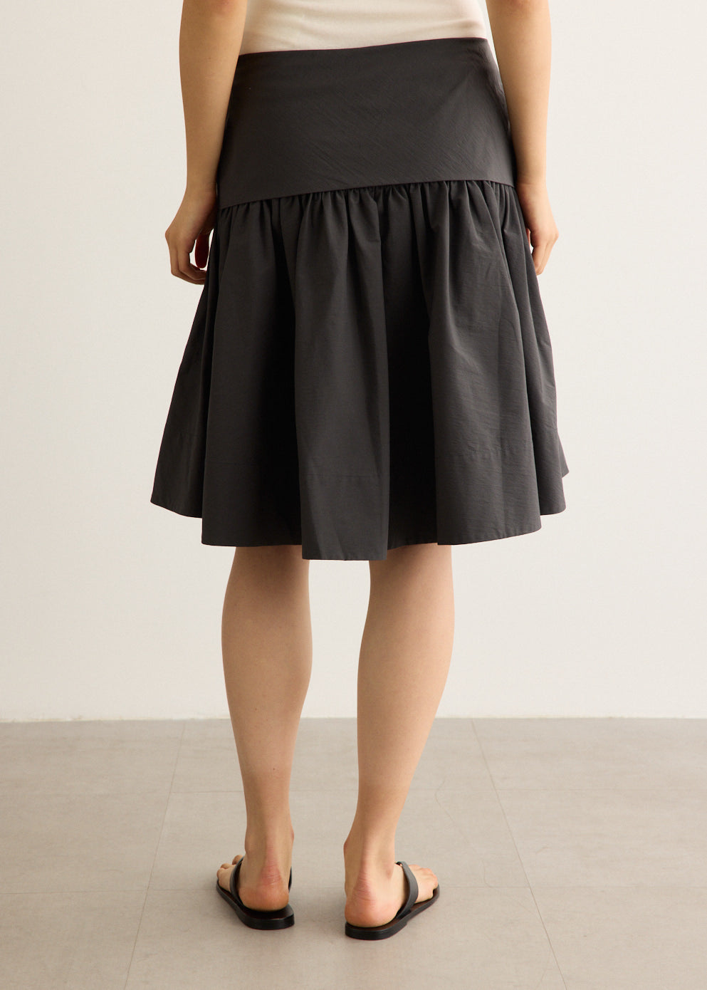 Circle Hem Gathered Skirt
