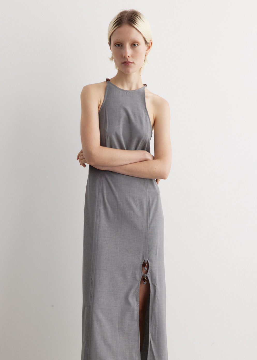 Drapey Melange Maxi Dress
