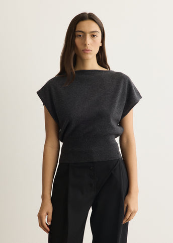 Cashmere Asymm Top