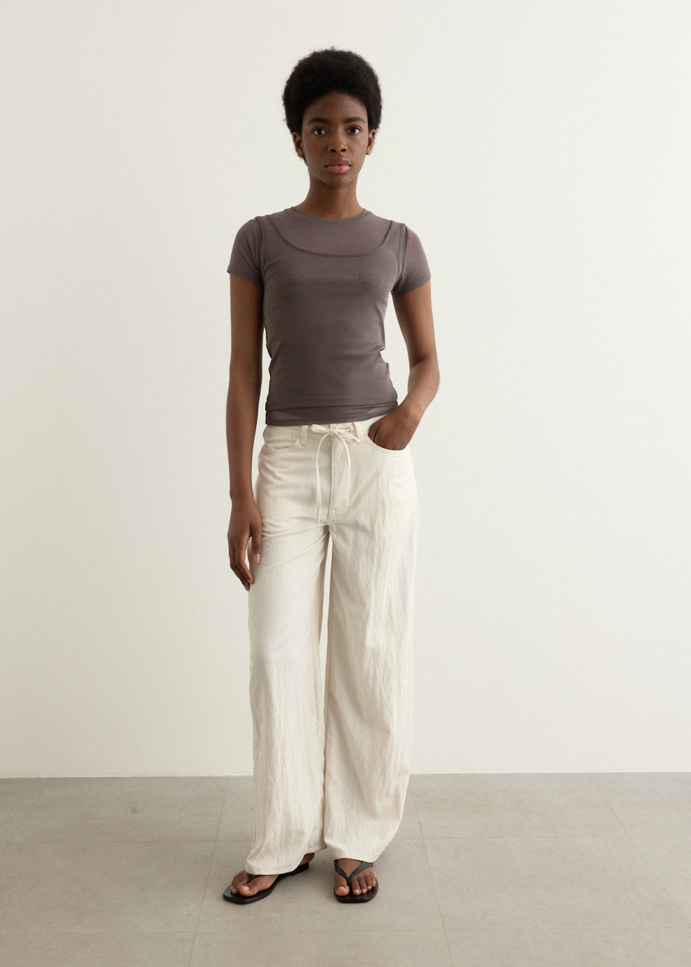 Waltz Double Layered Short Sleeve Top