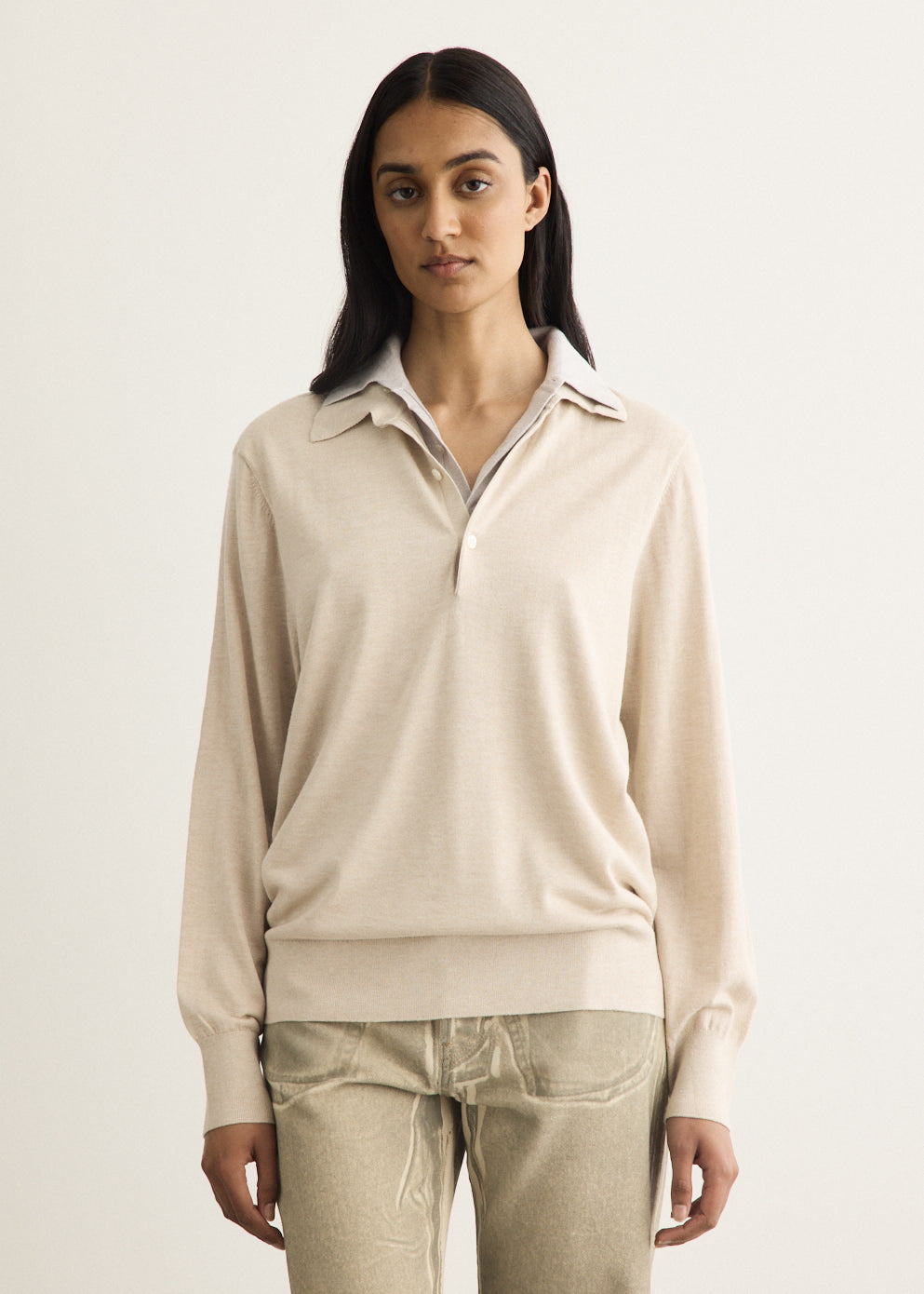 Koyat Layered Silk Wool Knit