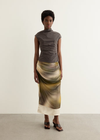 Silk Mesh Skirt