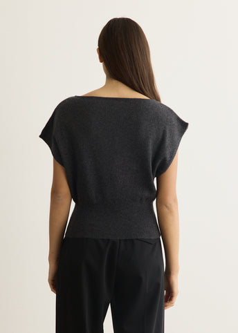 Cashmere Asymm Top
