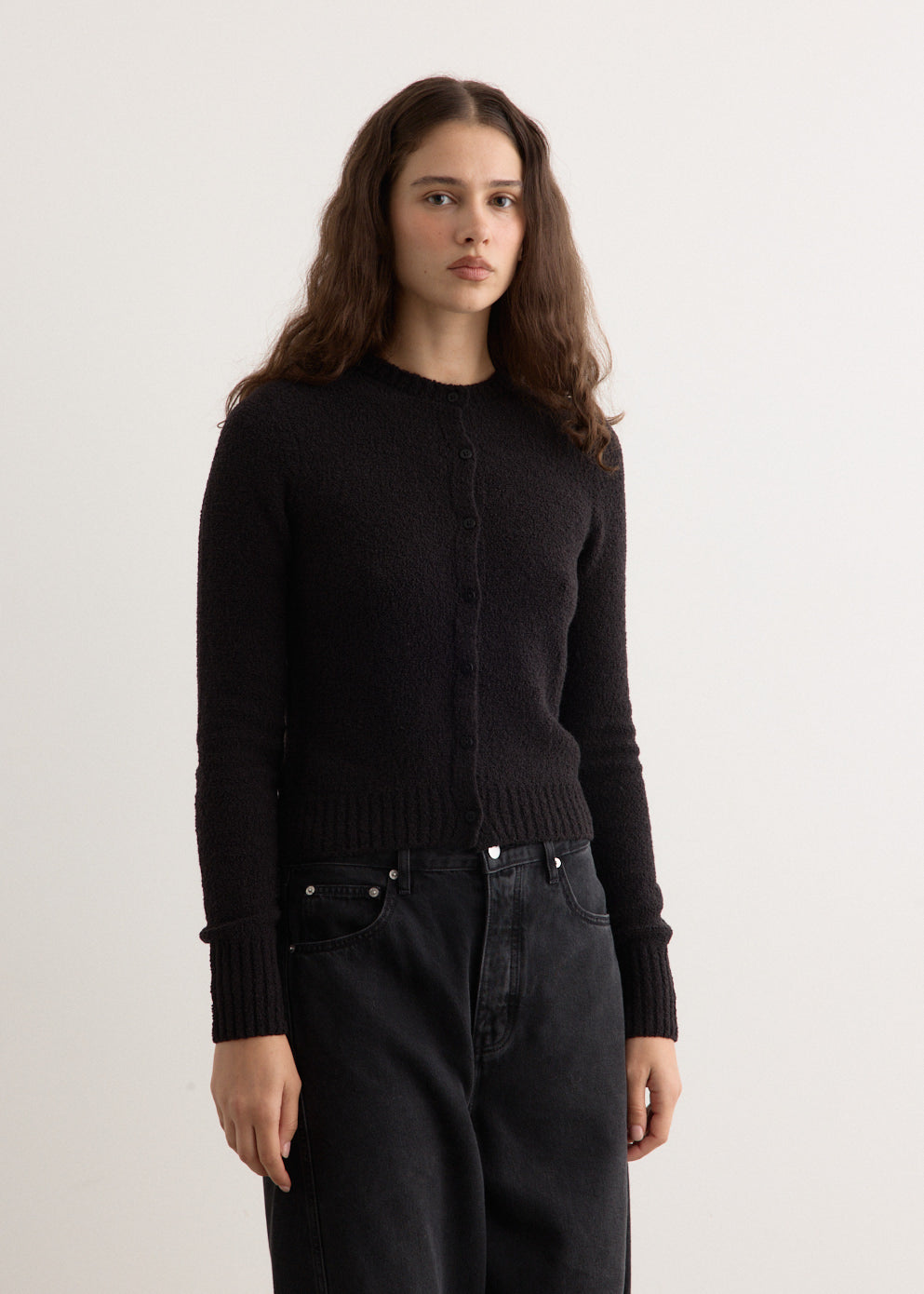 Boucle Wool Cardigan