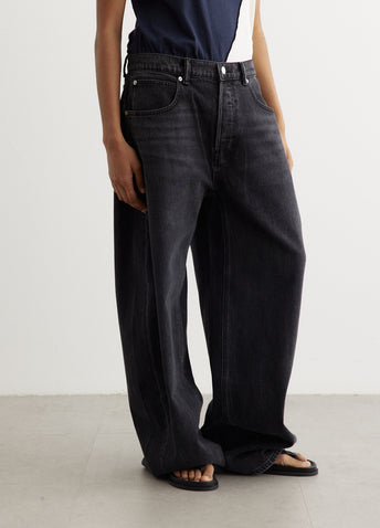 Oversized Rounded Low Rise Jeans