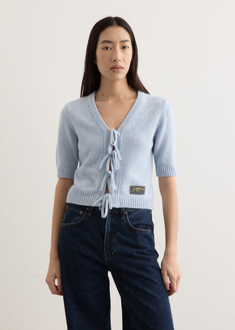 Future Wool Mix Short Sleeve Cardigan