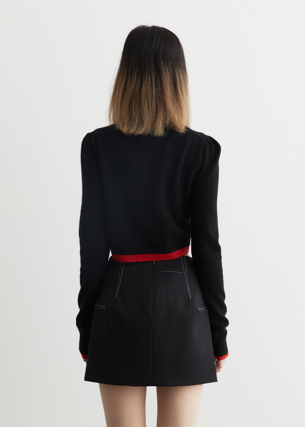 Cropped O-Neck Cardigan