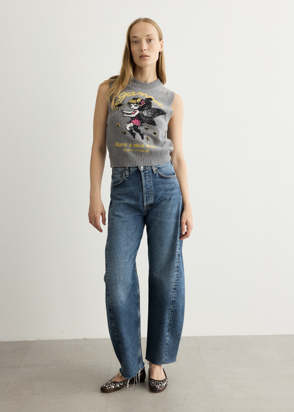 Graphic Wool Vest