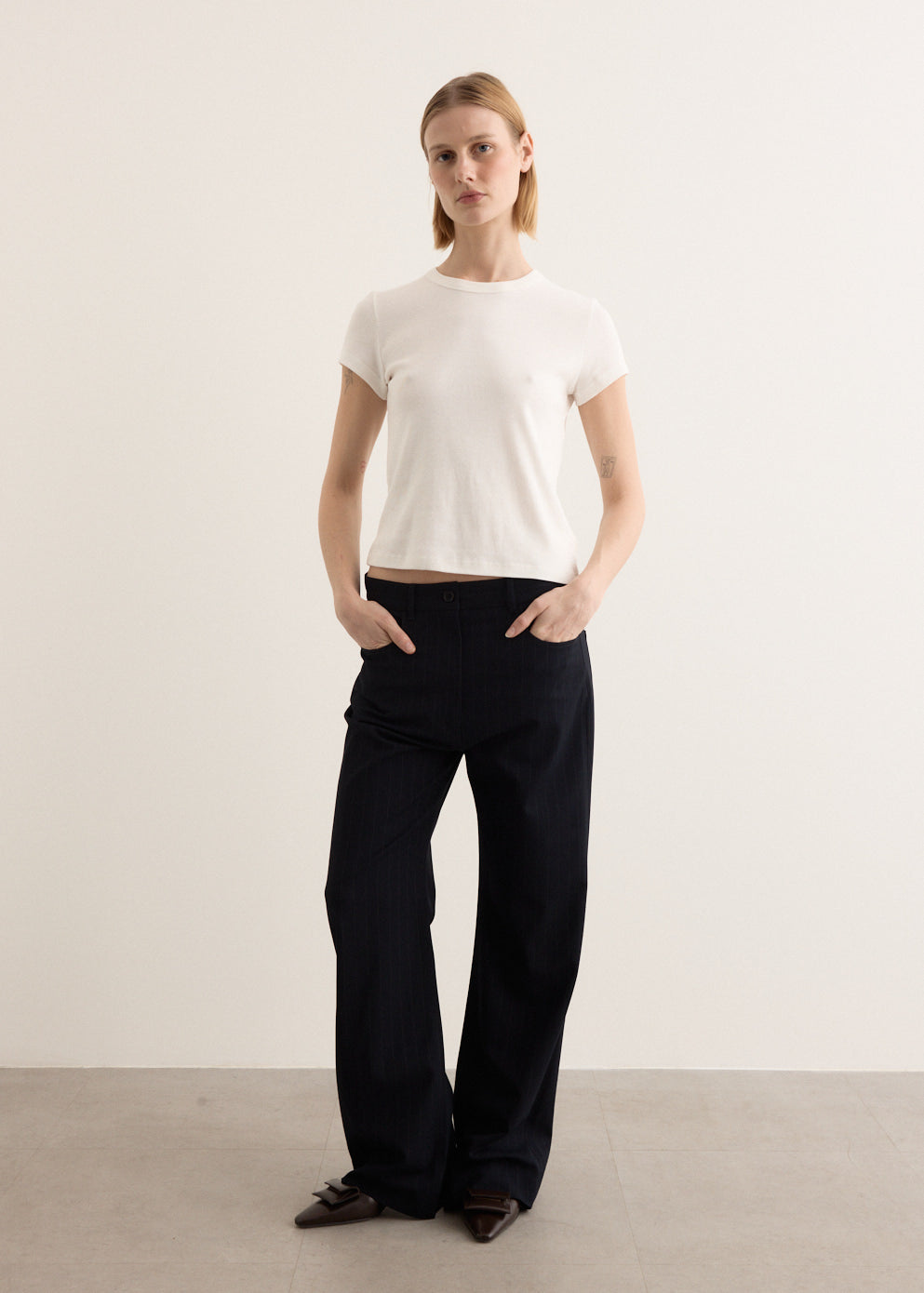 Pinstripe Trousers