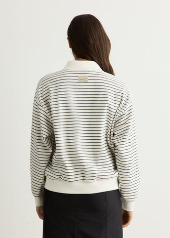 Unisex Striped Collared T-Shirt