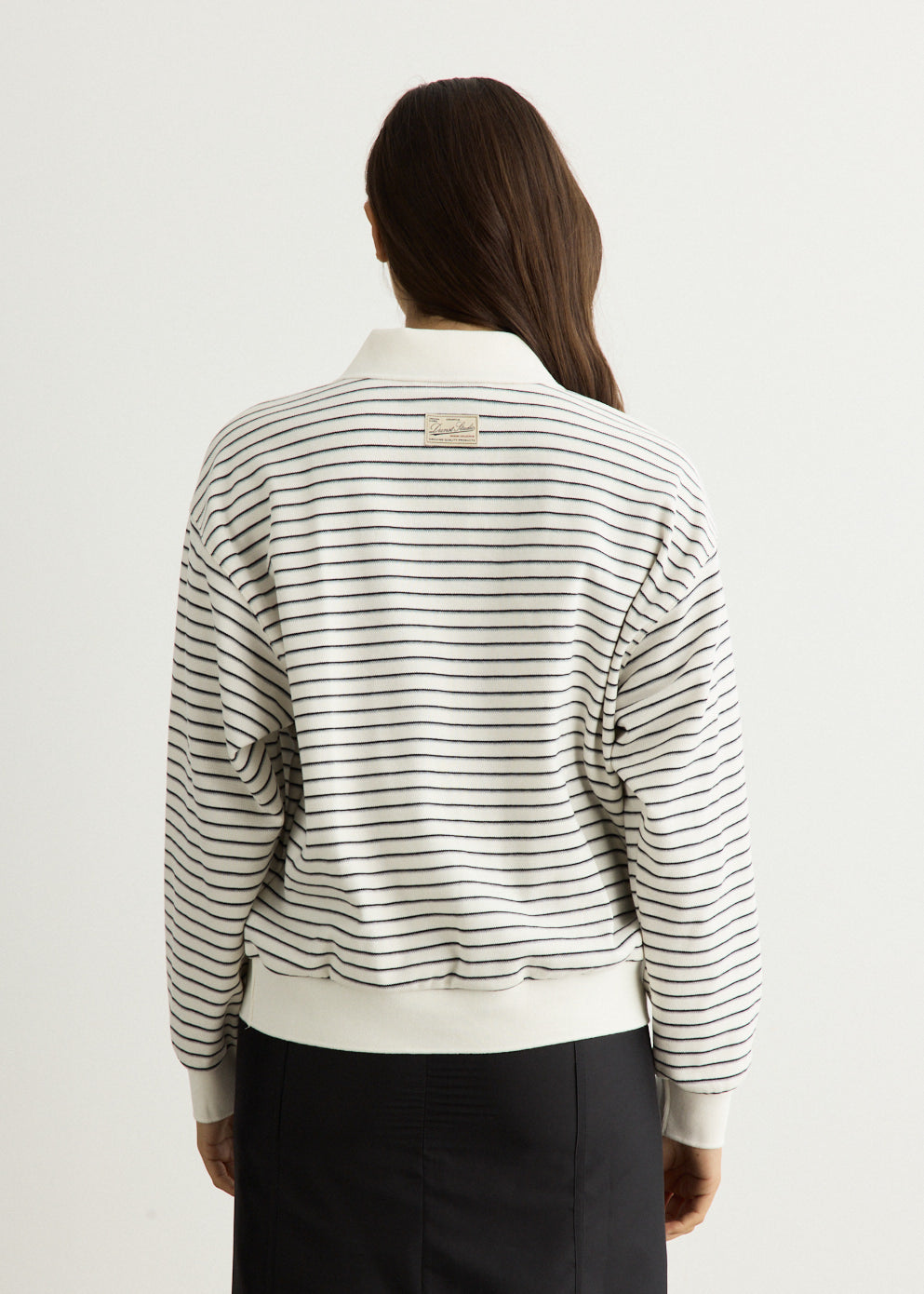 Unisex Striped Collared T-Shirt
