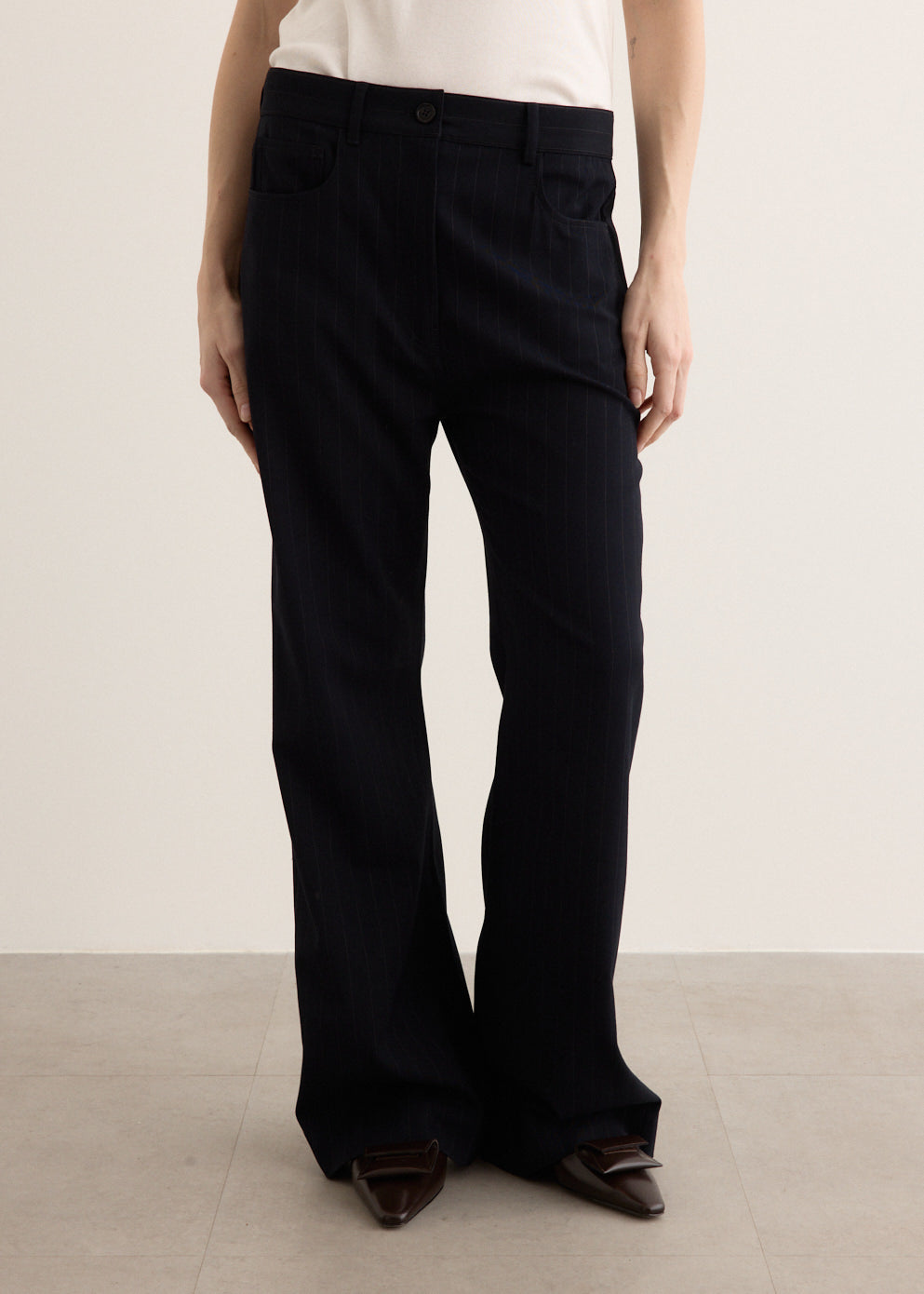 Pinstripe Trousers