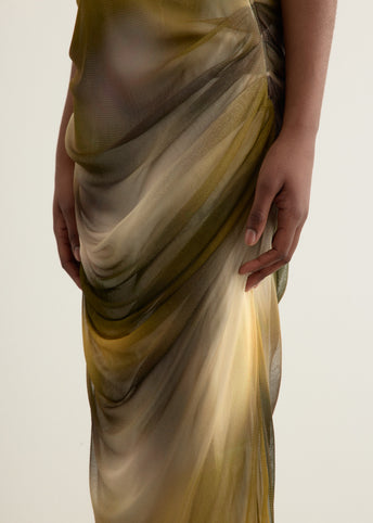 Silk Mesh Skirt