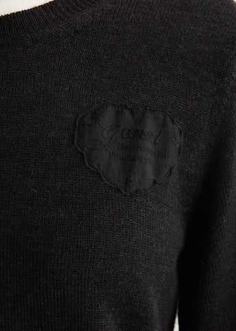 Lace Wool Crewneck