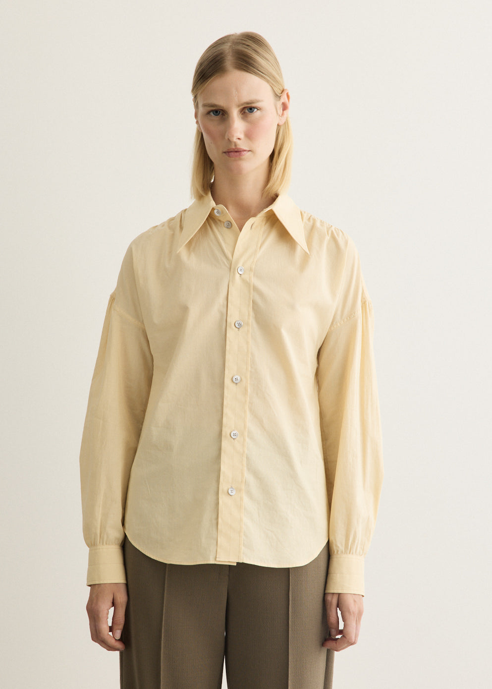 Soft Pointed Collar Shirt
