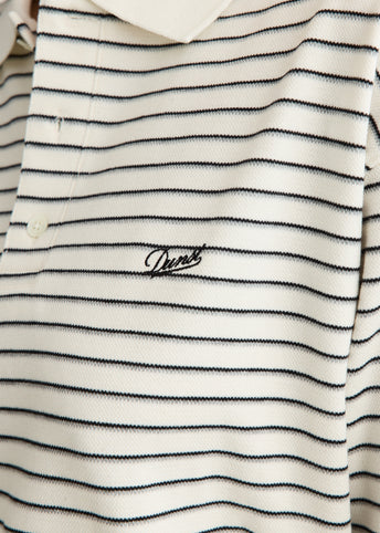Unisex Striped Collared T-Shirt