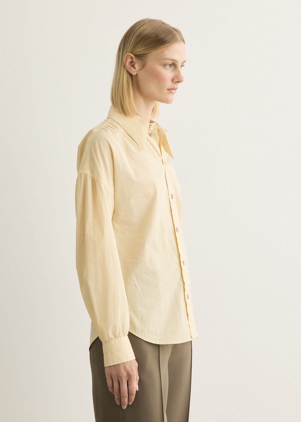 Soft Pointed Collar Shirt