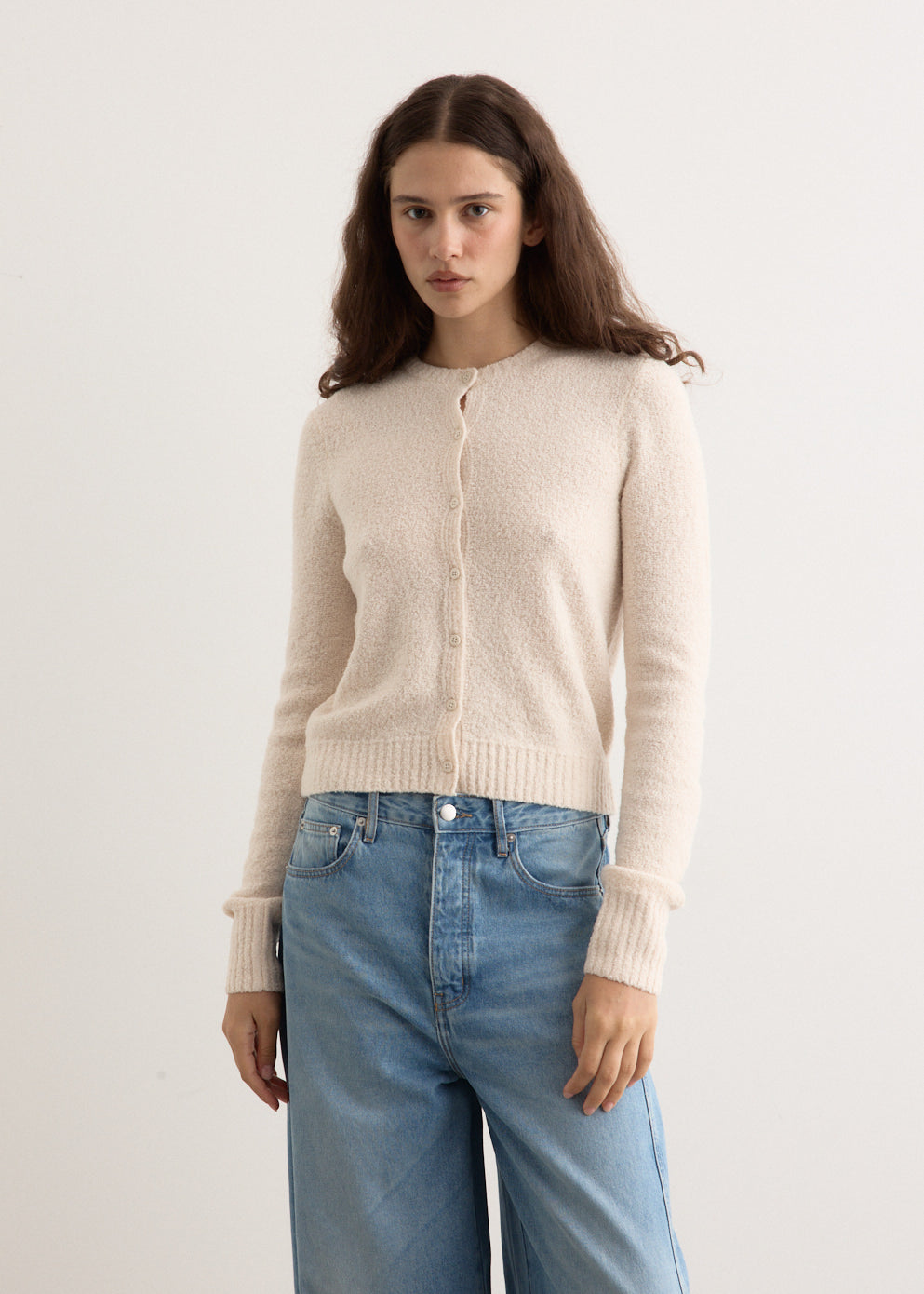 Boucle Wool Cardigan