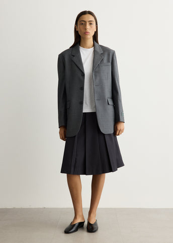 Unisex 3-Button Wool Blazer