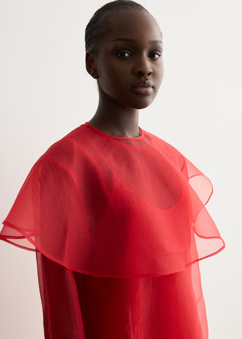 Textured Organza Mini Dress