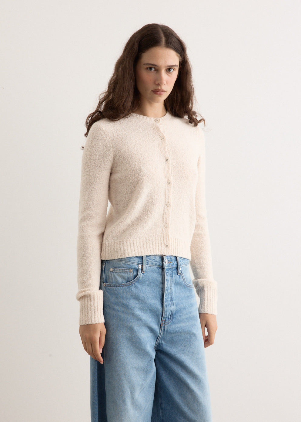 Boucle Wool Cardigan