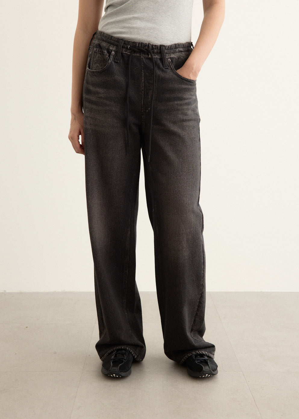 Miramar Terry Drawcord Wide Leg Pants