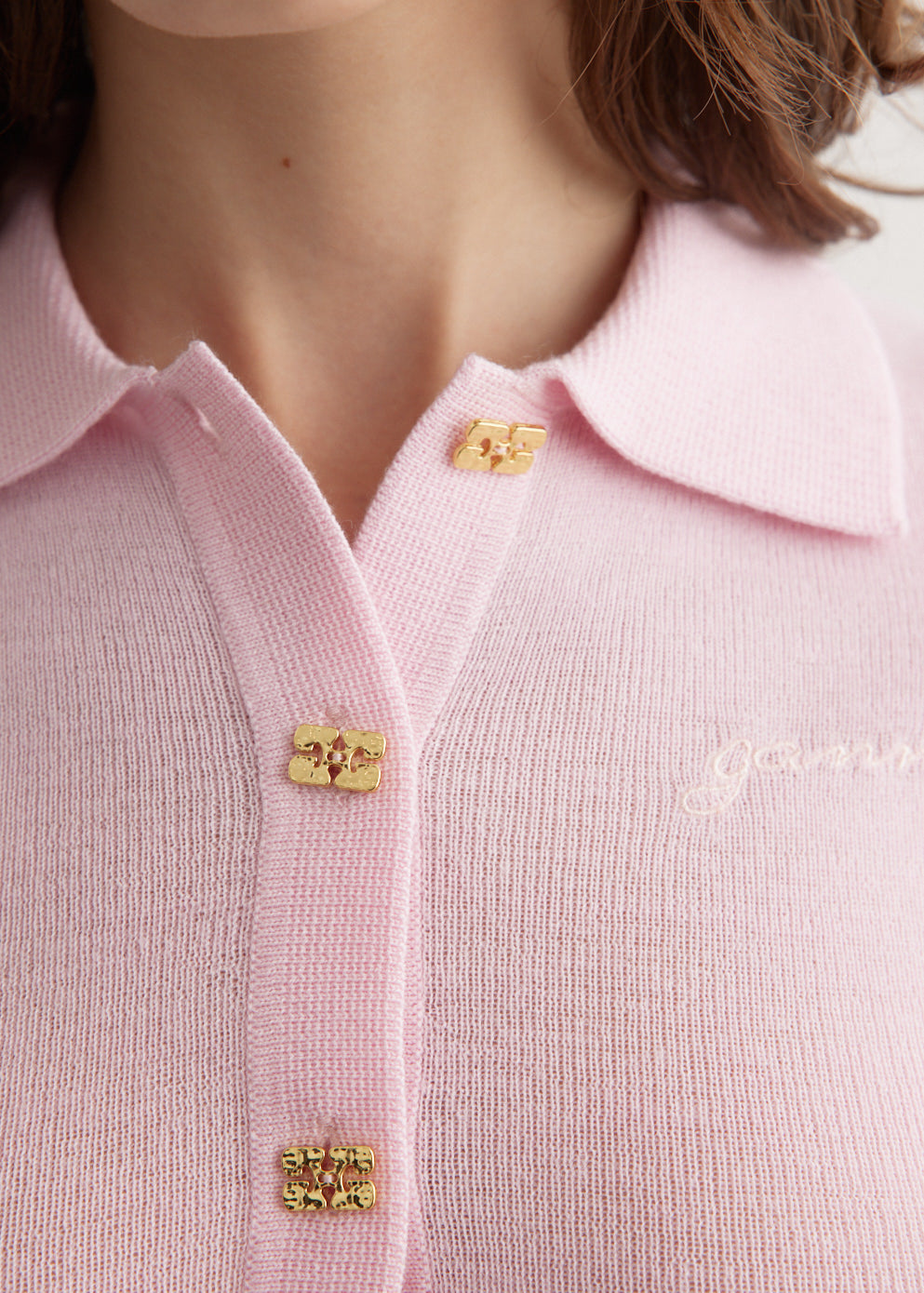 Mini Ribbed Merino Polo