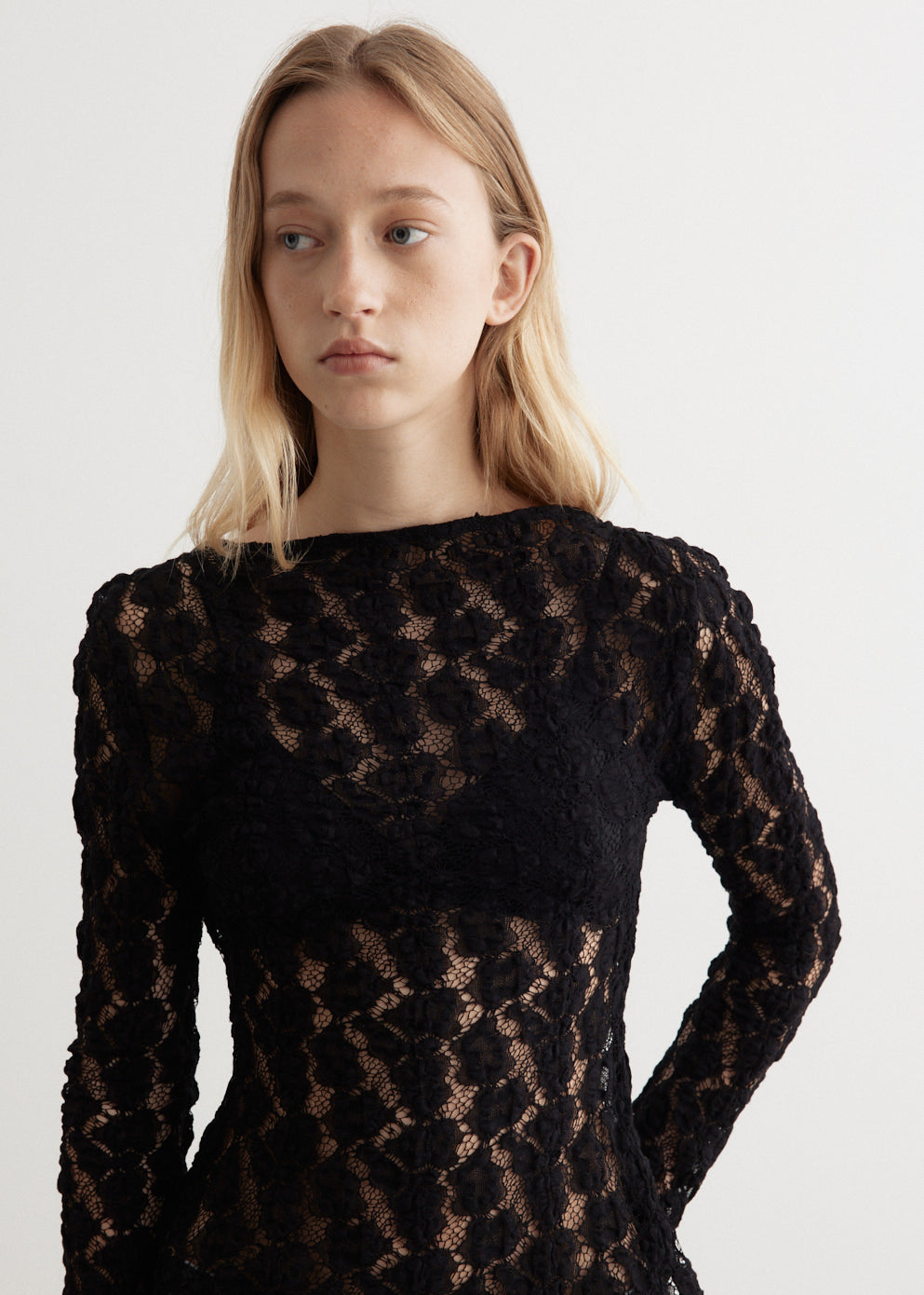 Rohe - Lace Boat Neck Top - Tops,Specials : American Fashion Style Bags On Sale Rohe - Lace Boat Neck Top - Tops,Specials : American Fashion Style Bags On Sale