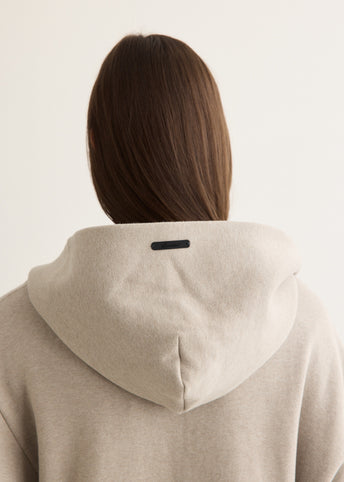 Modern Cropped Zip Hoodie